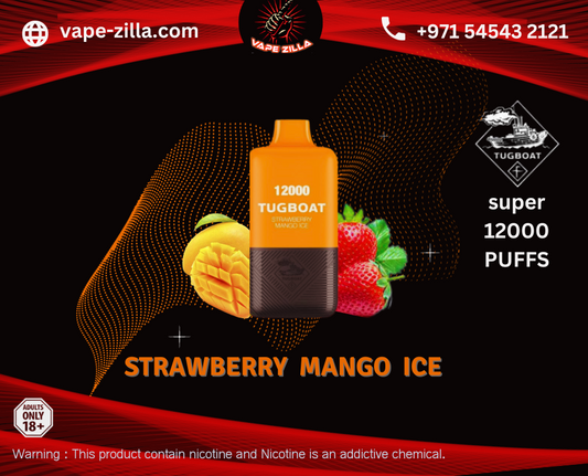 Tugboat Super 12000 Puffs Strawberry Mango Ice