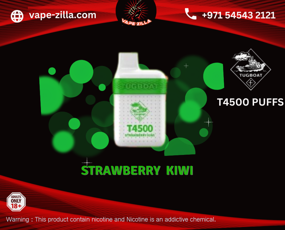 Tugboat T4500 puffs | Strawberry Kiwi