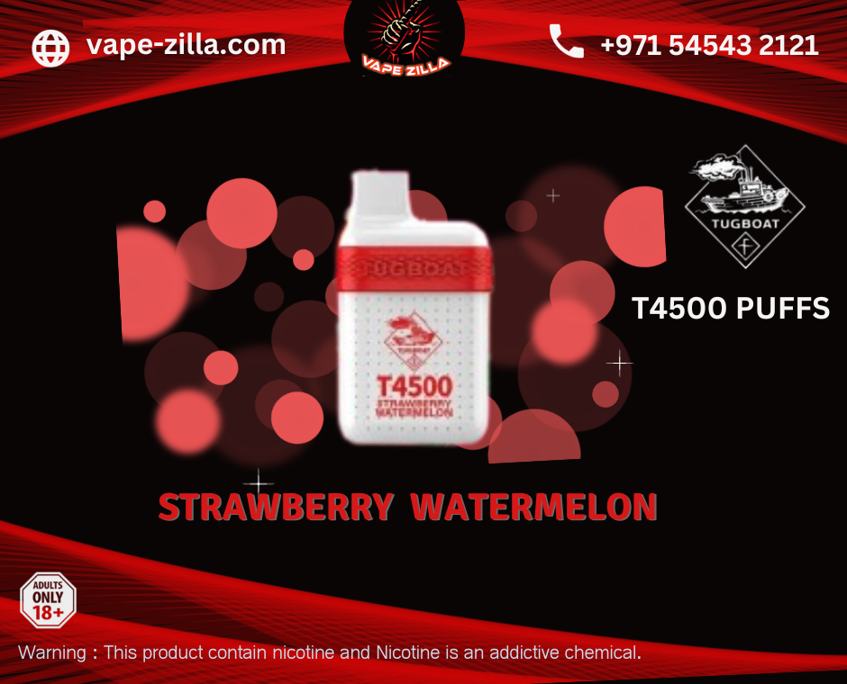 Tugboat T4500 puffs | Strawberry Watermelon - vape-zilla