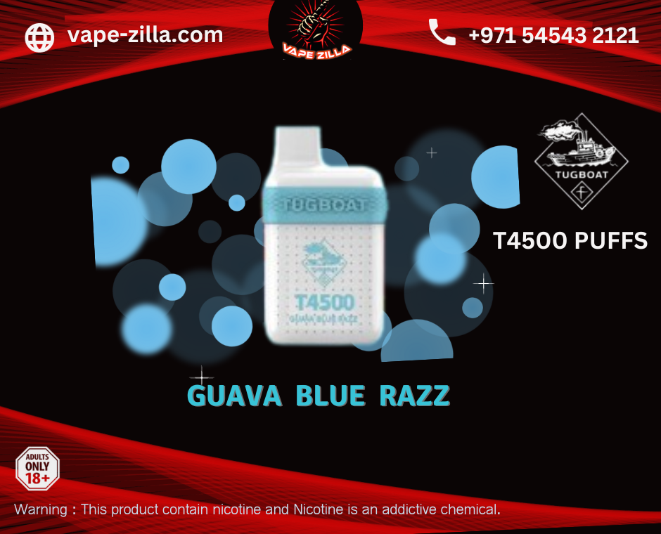 Tugboat T4500 puffs | Guava Blue Razz - vape-zilla