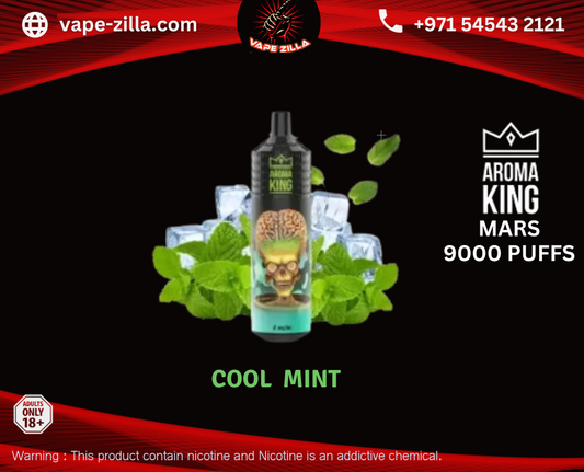 Aroma king 9000 puffs - cool mint