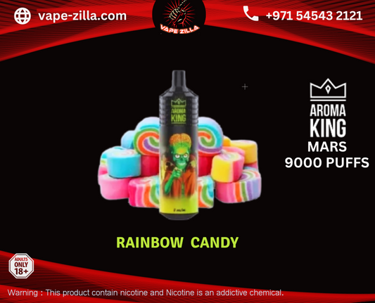 Aroma King Mars 9000 puffs - Rainbow Candy