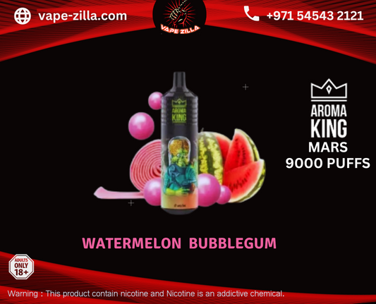 Aroma King Mars 9000 puffs - Watermelon Bubblegum