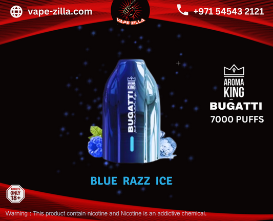 Bugatti by Aroma King 7000 Puffs - Blue Razz Ice