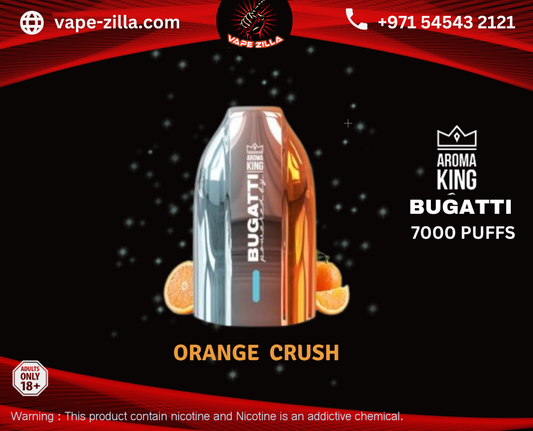 Bugatti by Aroma King 7000 Puffs - Orange Crush