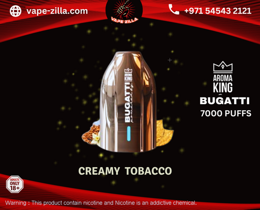 Bugatti by Aroma King 7000 Puffs - Creamy Tobacco