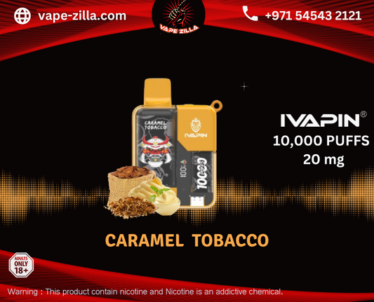 IVAPIN 10000 Puffs - Caramel Tobacco