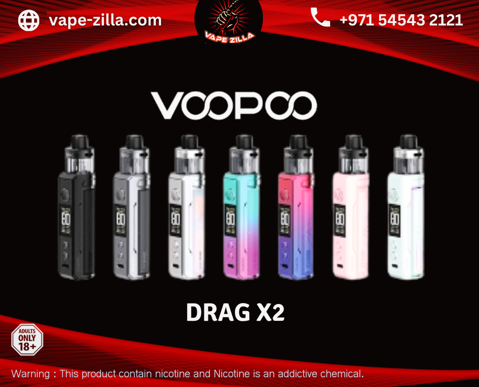 DRAG X2 Pod Kit 80W by VOOPOO Vape Zilla DRAG X2 Pod Kit 80W by VOOPOO Vape Zilla